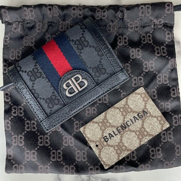 NEW GUCCI x BALENCIAGA - Hacker Wallet - Black/Grey - Picture 7 of 7